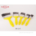 Yellow Plastic Handle Black Bristle Paint Brush
